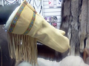 MITAINE CUIR CHEVREUIL HOMME mitaine de cuir extra longue